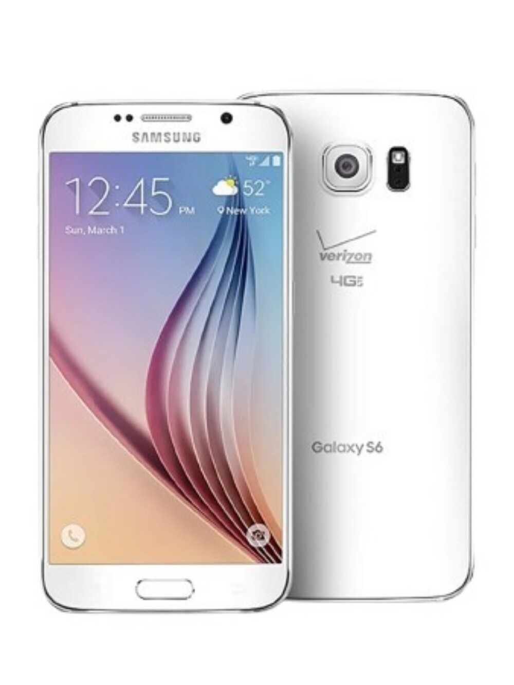 Samsung Galaxy S6 SM-G920V 4G LTE 64GB Verizon Unlocked Smartphone - White Pearl